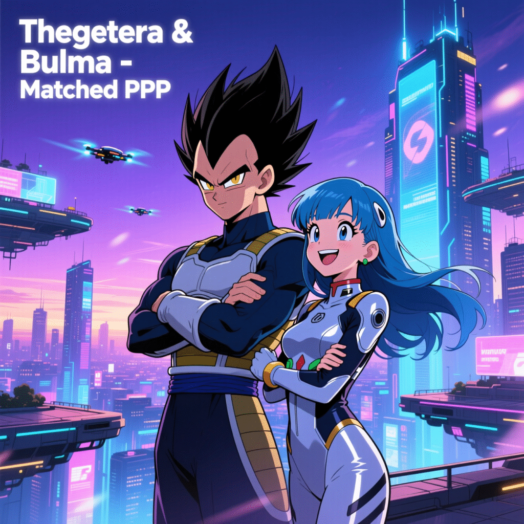 Vegeta and Bulma Couple Art – Eternal Guardians