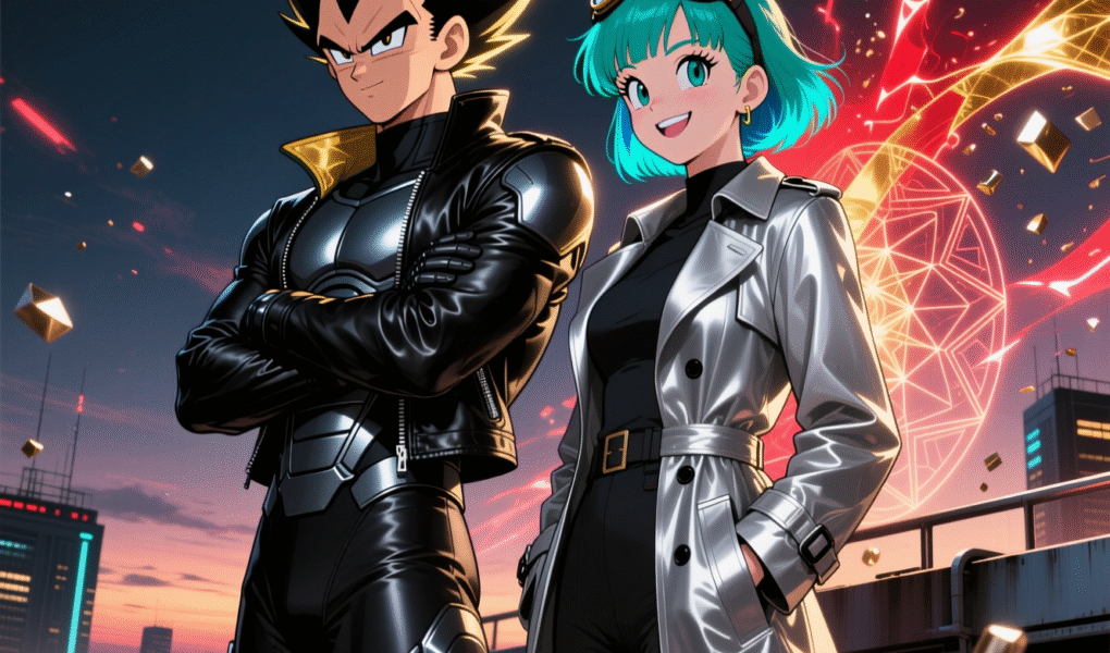 Vegeta and Bulma Couple Art – Eternal Guardians