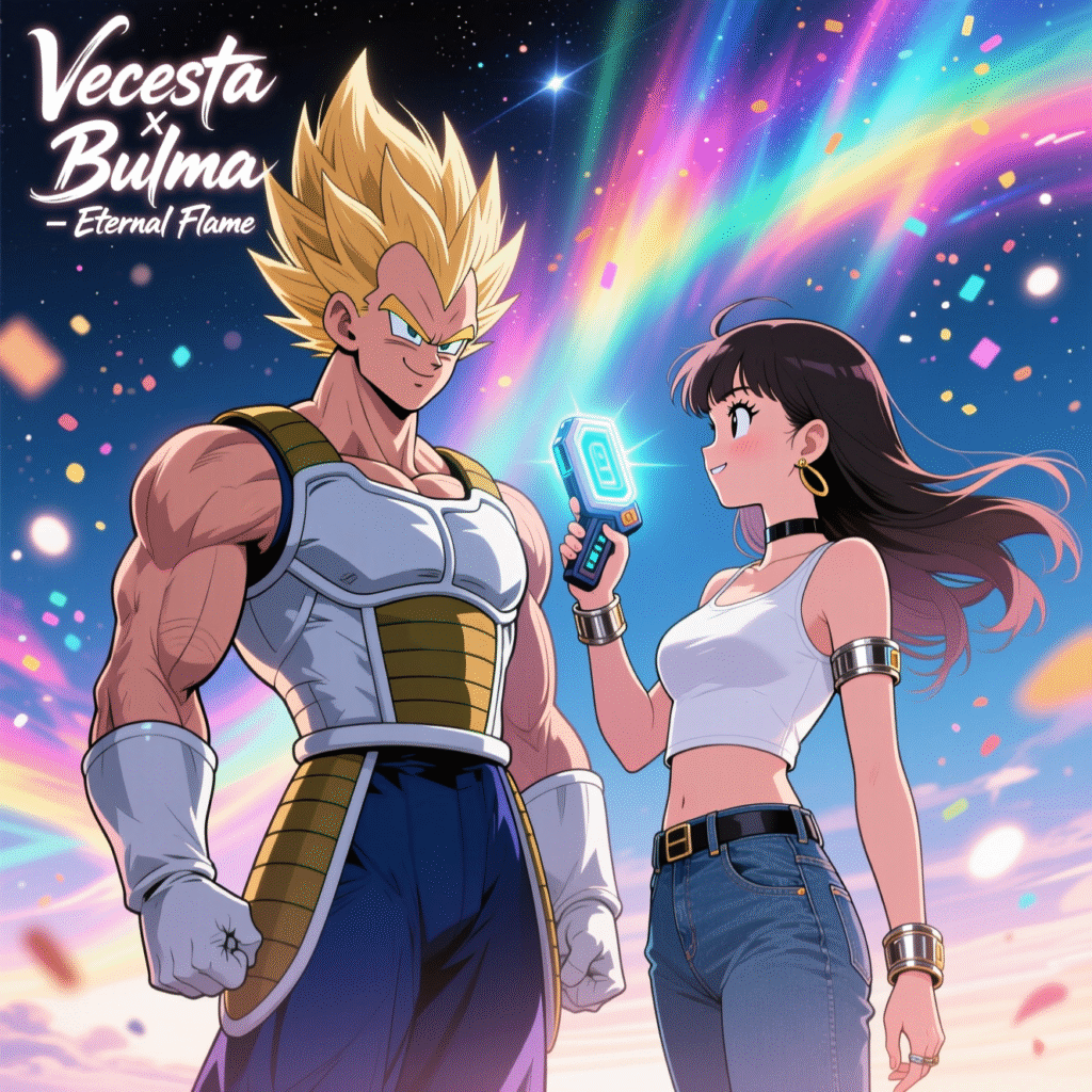 Vegeta and Bulma Couple Art – Eternal Guardians