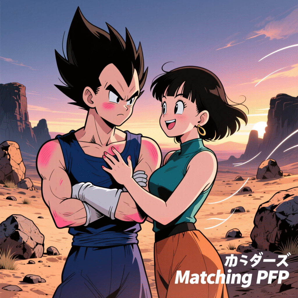 Vegeta and Bulma Couple Art – Eternal Guardians