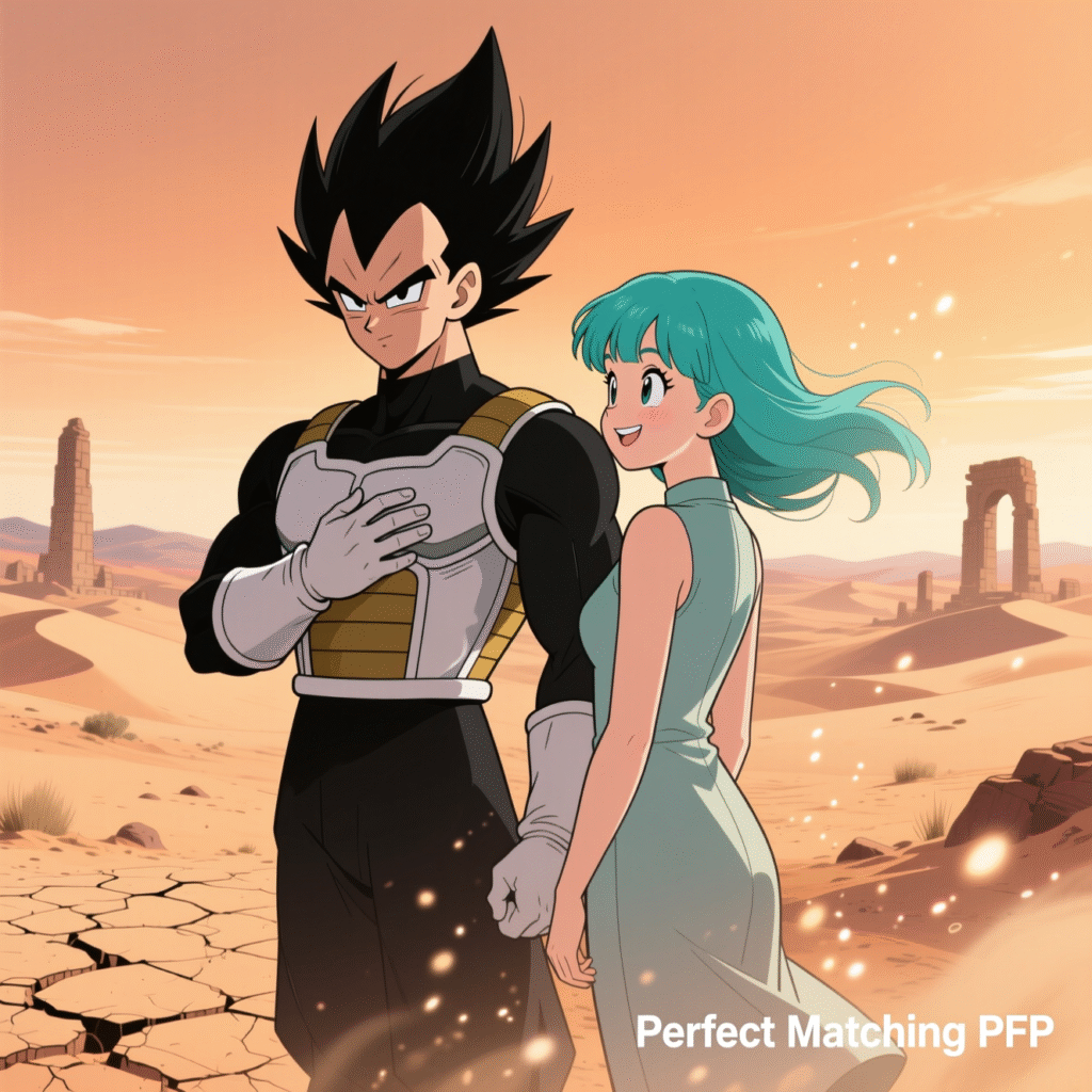 Vegeta and Bulma Couple Art – Eternal Guardians