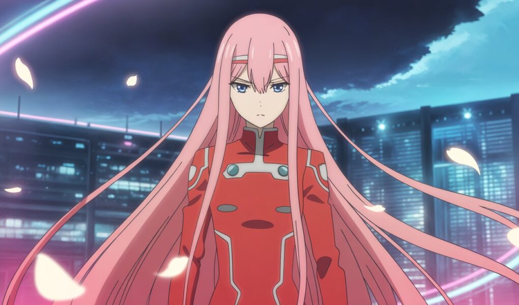 Zero Two Wallpaper – Beautiful Darling in the FranXX Anime Art