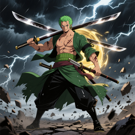 Blades of Destiny – Roronoa Zoro Character Art