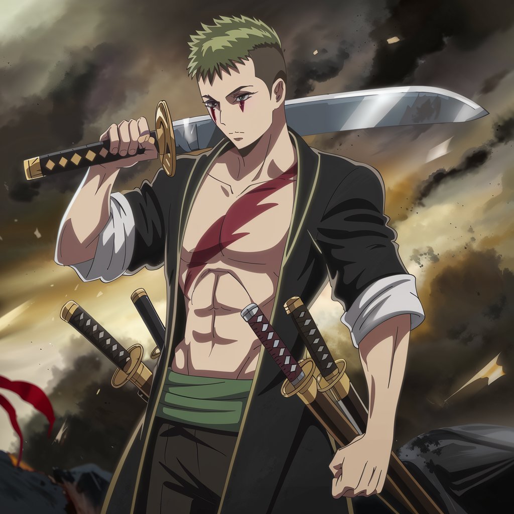 Blades of Destiny – Roronoa Zoro Character Art