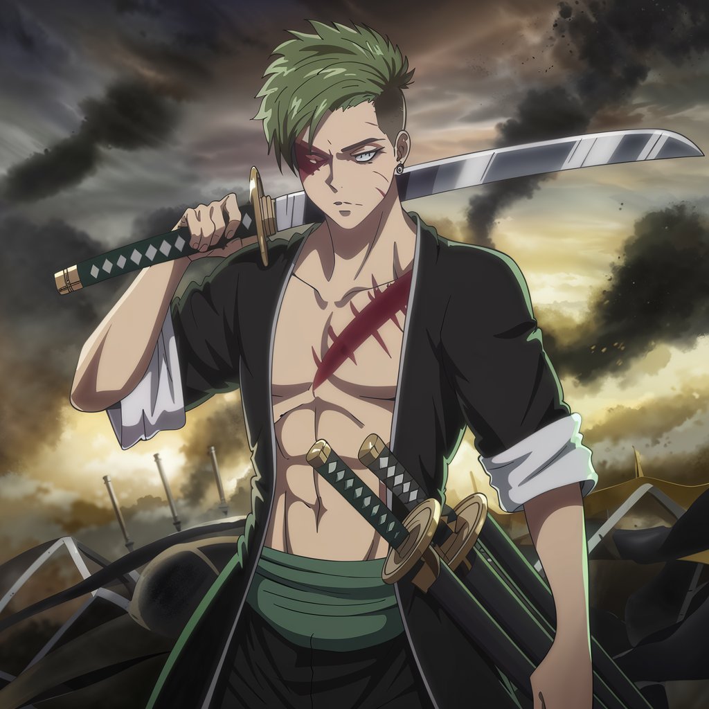 Blades of Destiny – Roronoa Zoro Character Art