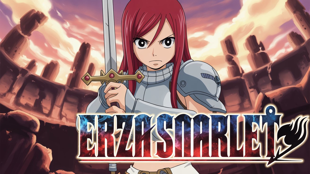 Erza Scarlet Wallpaper | Fierce Fairy Tail Warrior Art