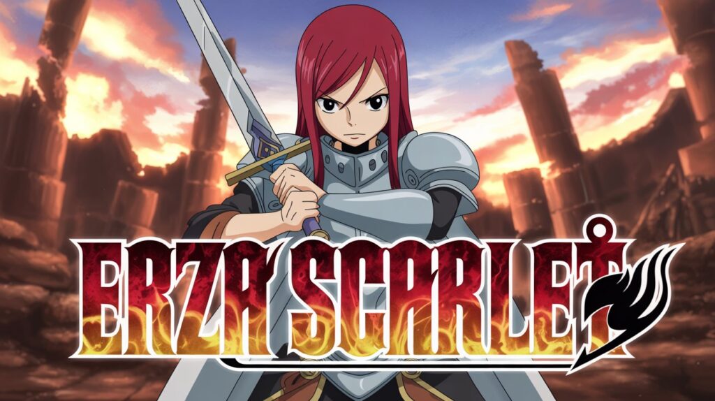 Erza Scarlet Wallpaper | Fierce Fairy Tail Warrior Art