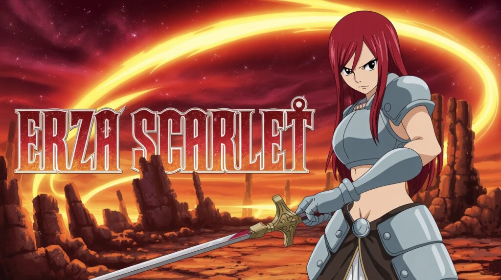 Erza Scarlet Wallpaper | Fierce Fairy Tail Warrior Art
