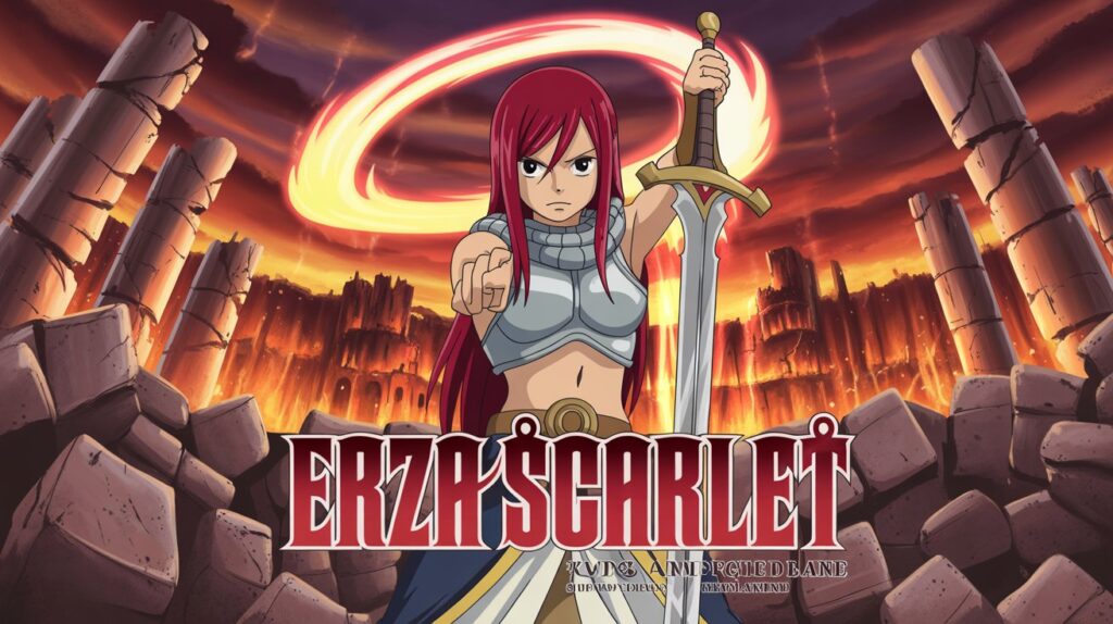 Erza Scarlet Wallpaper | Fierce Fairy Tail Warrior Art