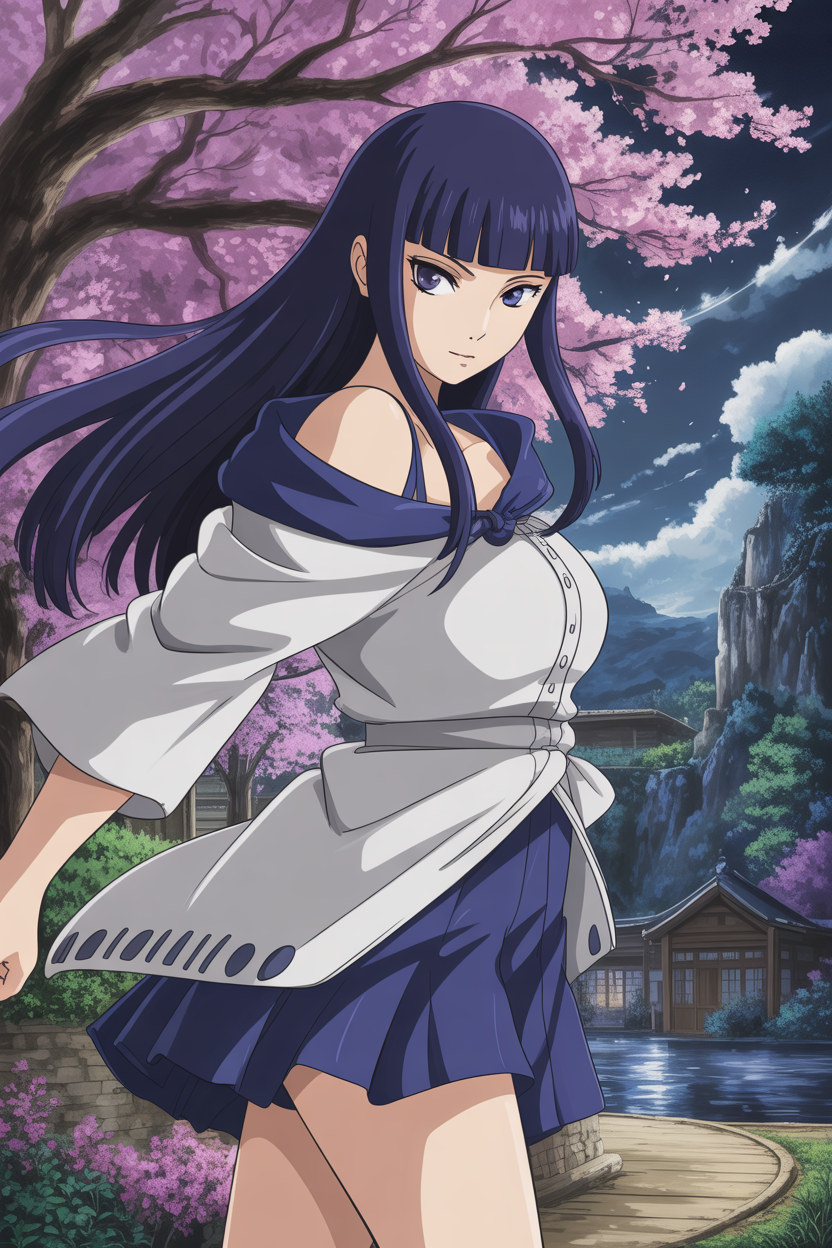 Graceful Warrior – Hinata Hyuga Fanart