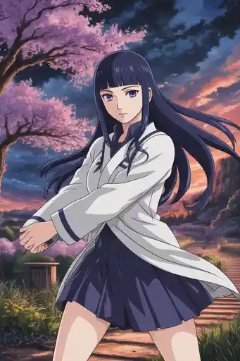 Graceful Warrior – Hinata Hyuga Fanart