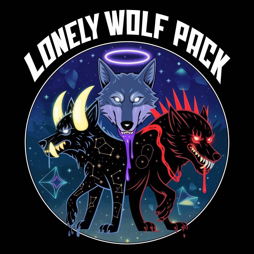 Blood Moon Trio – Lonely Wolf Pack Logo