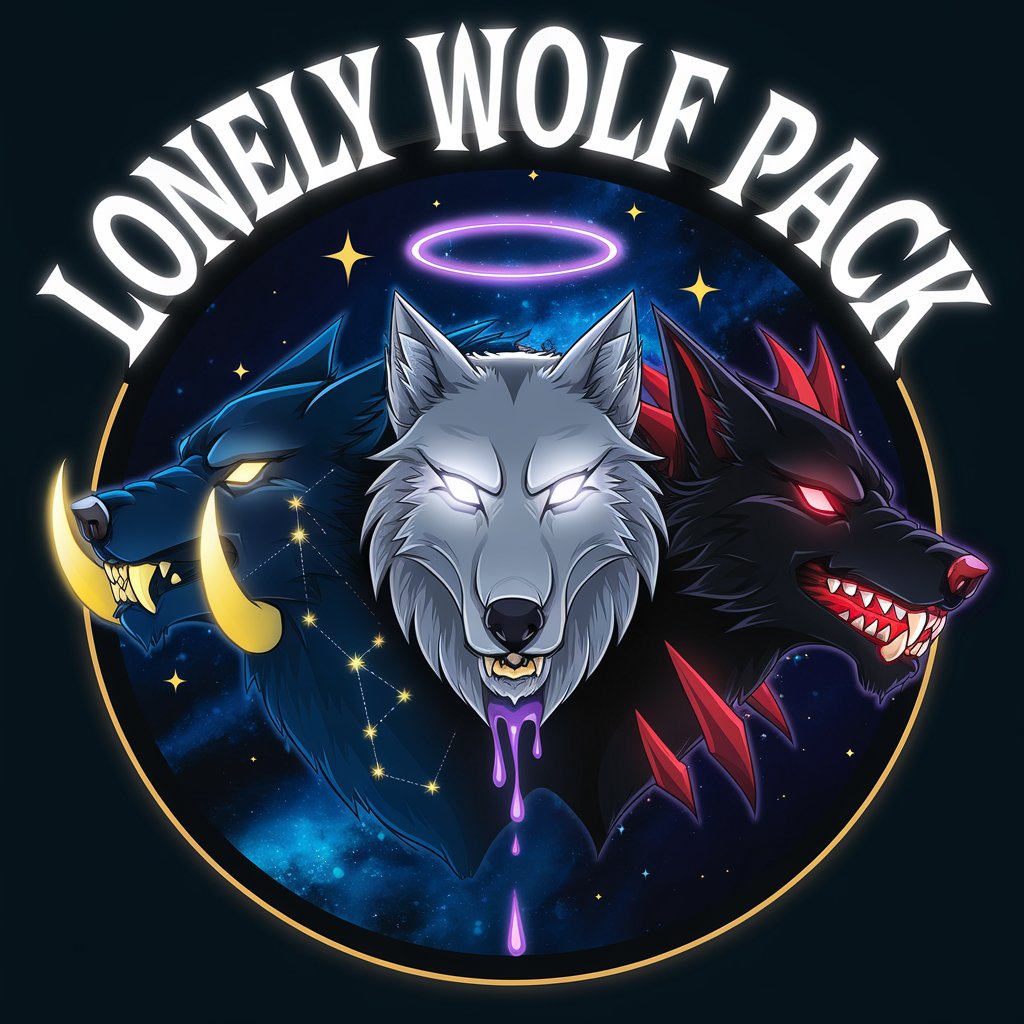 Blood Moon Trio – Lonely Wolf Pack Logo