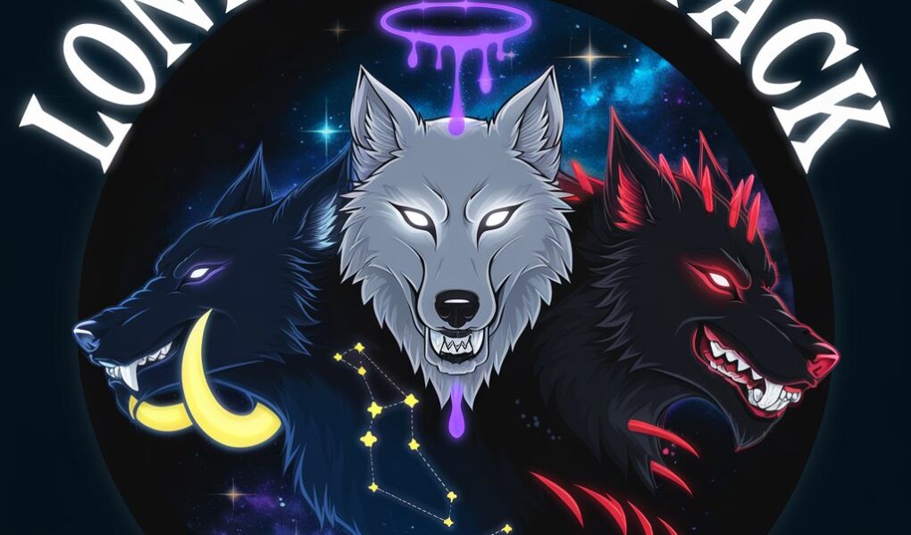 Blood Moon Trio – Lonely Wolf Pack Logo