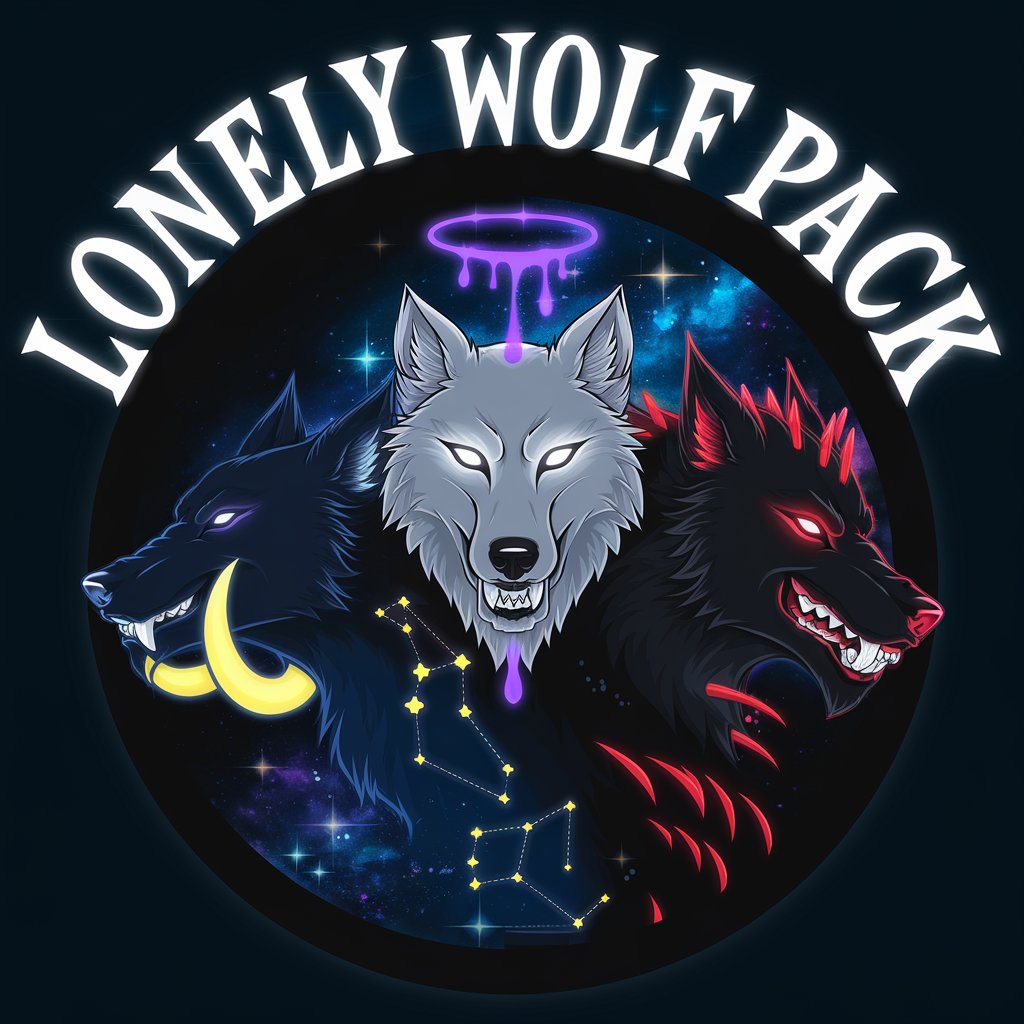 Blood Moon Trio – Lonely Wolf Pack Logo