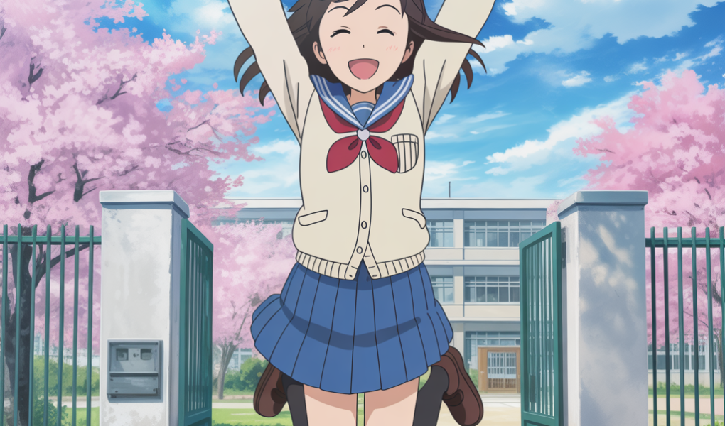 SakuraJump Schoolgirl Character Art