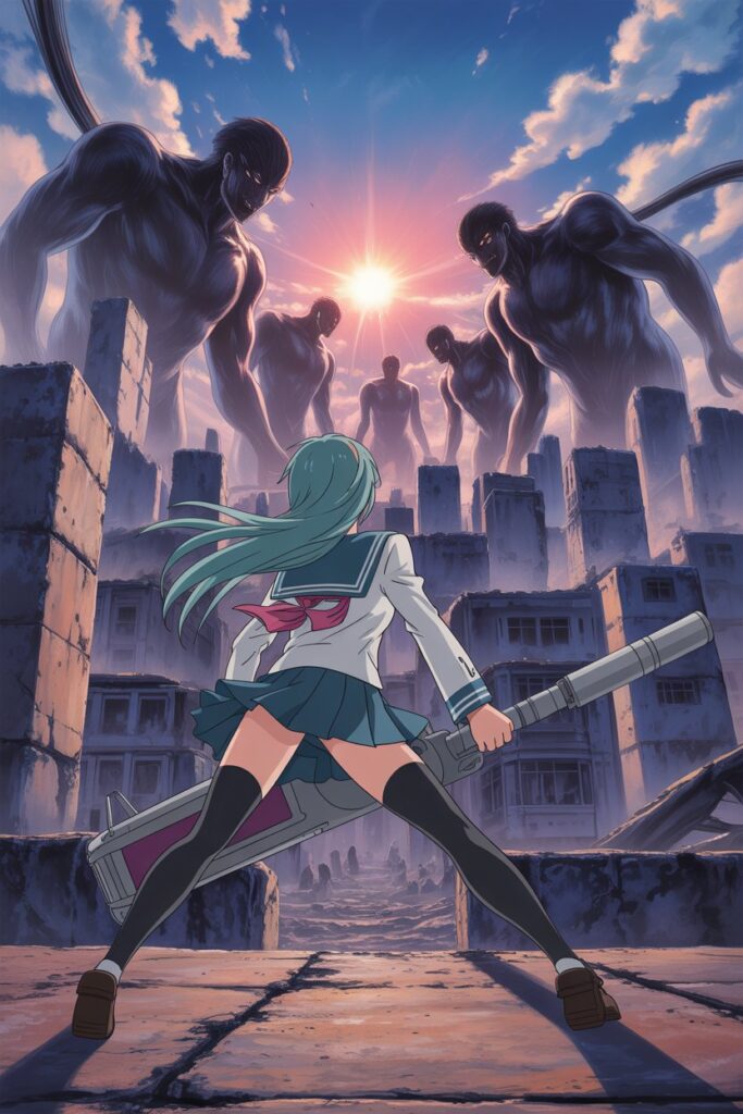 Shizuku Murasaki Fanart – Silent Warrior in the Wastelands