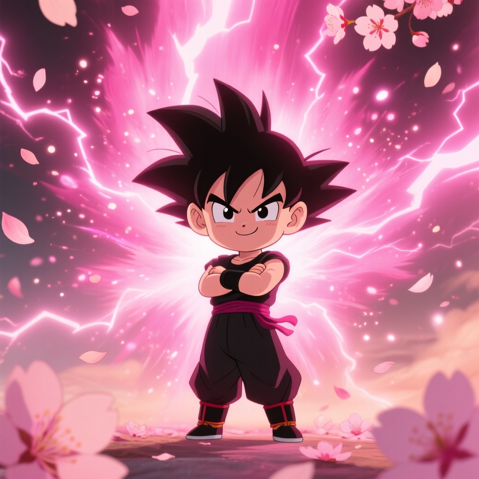 goku super saiyan god chibi