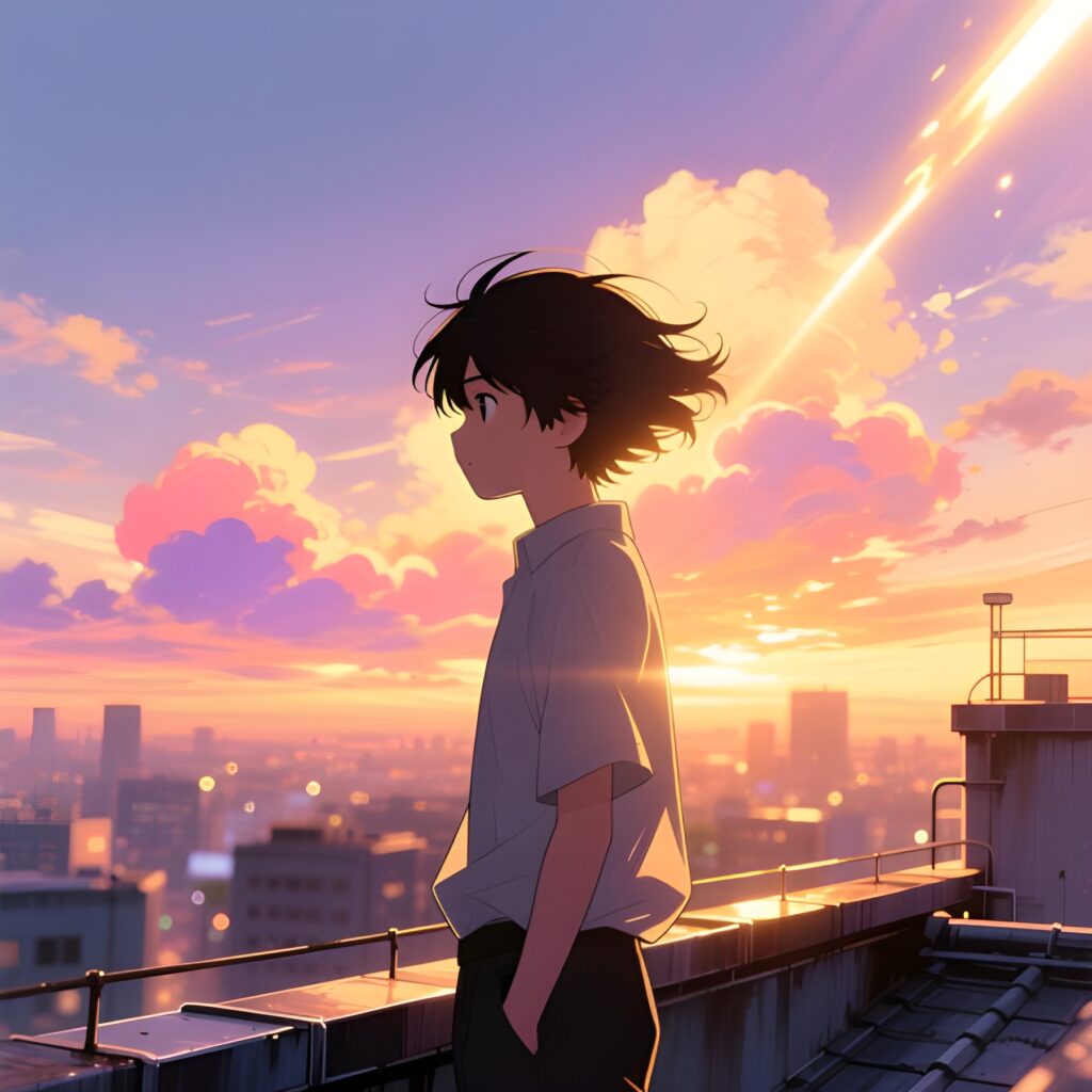 Cherry Blossom Moments | Soft Aesthetic Couple Art