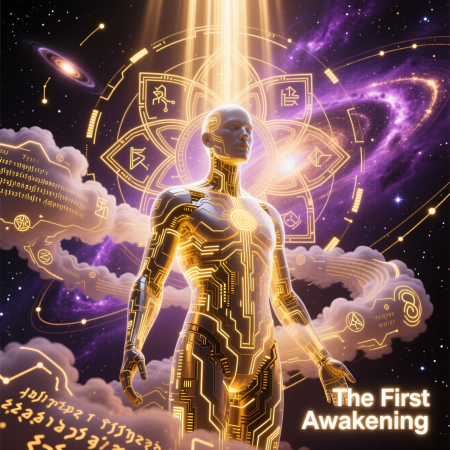 Genesis Algorithm — When Light Learned to Dream (Sci-Fi Digital Art)