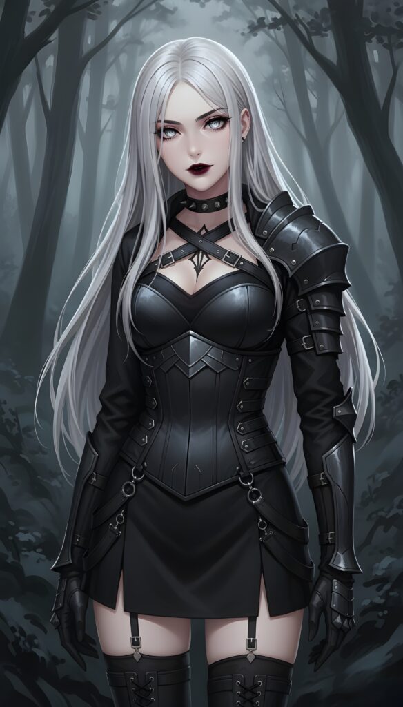 Dark Elegance | Gothic Warrior Character Art
