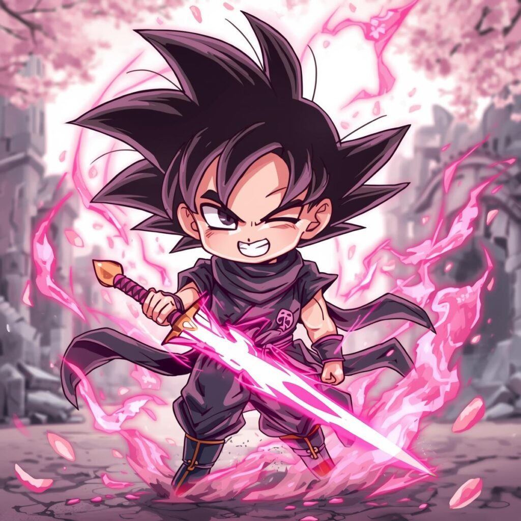 chibi goku black