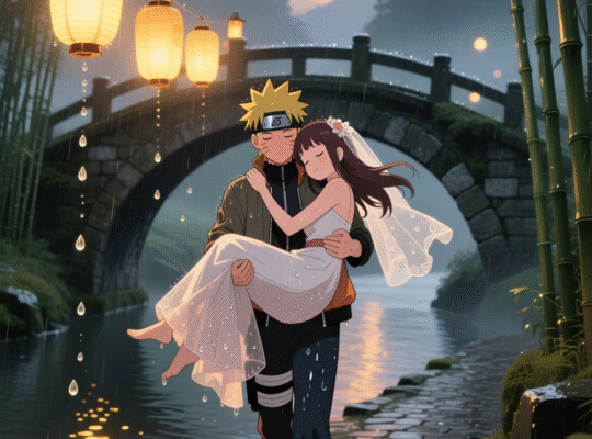 Shinobi Love: Naruto x Hinata Couple Art