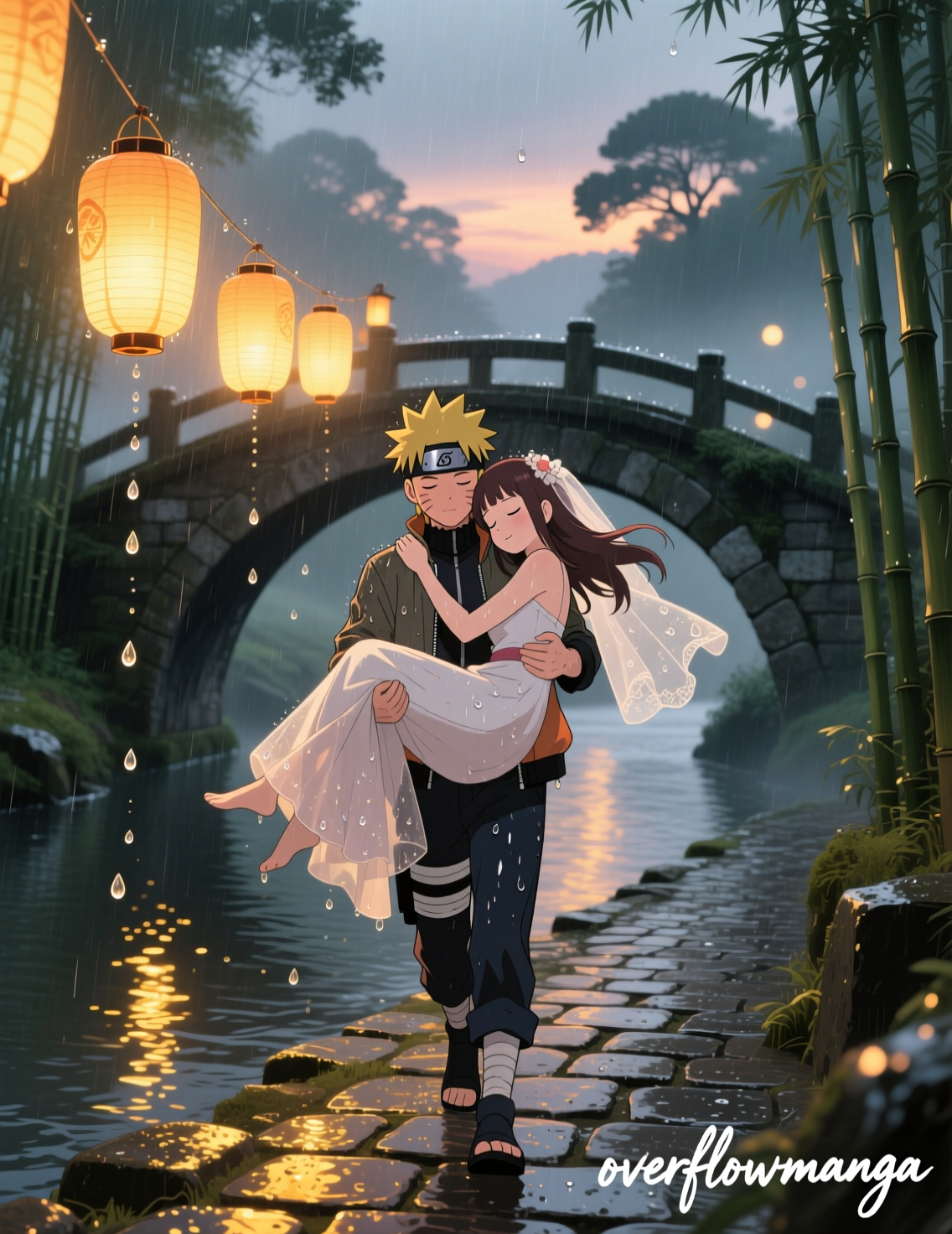 Shinobi Love: Naruto x Hinata Couple Art