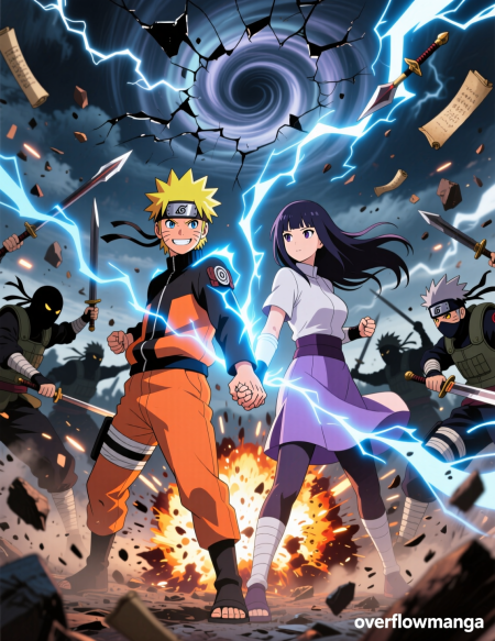 Shinobi Love: Naruto x Hinata Couple Art