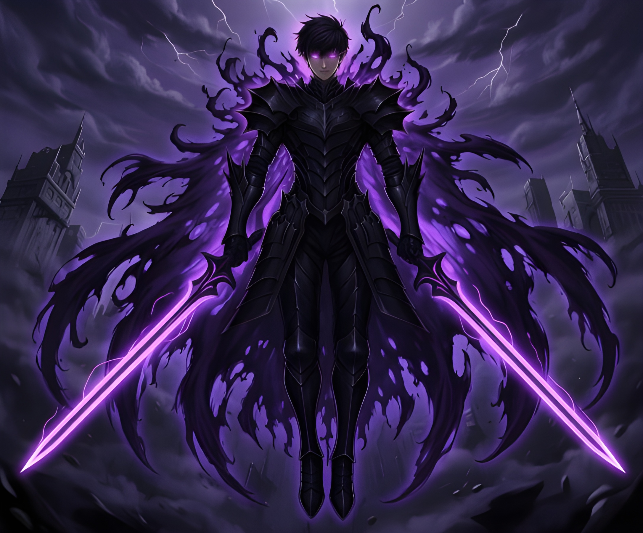 Rise of Shadows: Sung Jin-Woo The Shadow Monarch Character Art